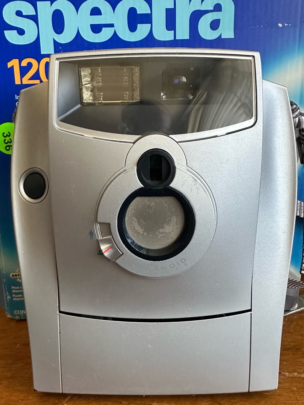 Polaroid Spectra Instant Camera in Silver and Black